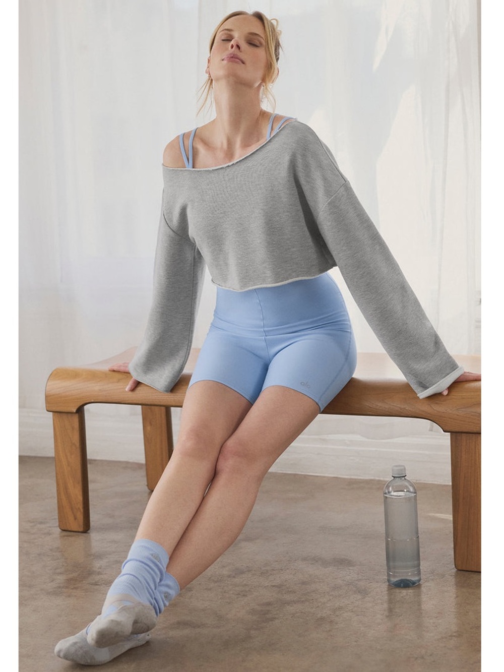 Alo cropped Barre Shoulder Coverup